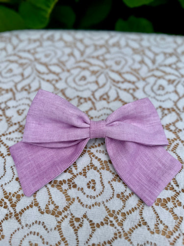 Bow Barrette - Cochineal