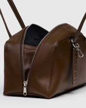 Load image into Gallery viewer, Recycled Leather Bowler Bag - Brown