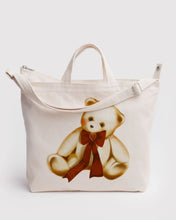 Load image into Gallery viewer, Horizontal Zip Duck Bag - Teddy Bear