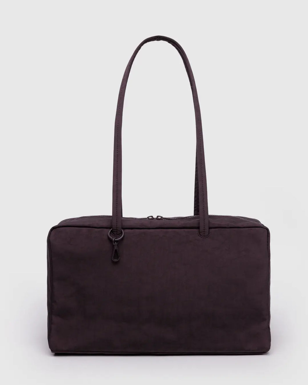 Medium Nylon Bowler Bag - Chocolate Plum