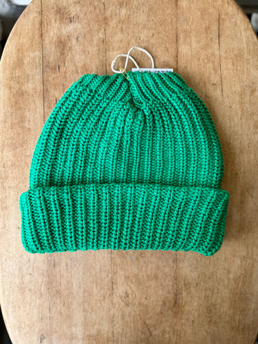 Cotton Beanie - Kelly Green