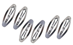 French Stainless Steel Snap Clips: Set of 6