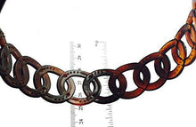 Load image into Gallery viewer, Parcelona French Round Chain Tortoise Shell Brown Cellulose Hair Headband