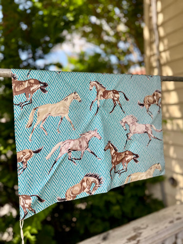 Missoni Blue Horse Silk Scarf