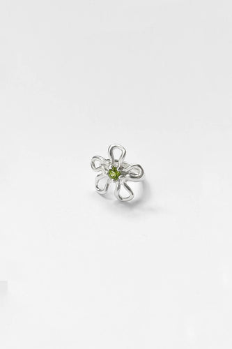 Flora Ring - Peridot: Sterling Silver