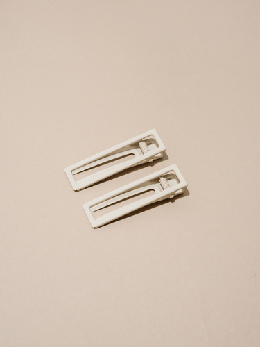 Lu Lu Hair Clips : Bone