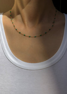 Emerald Enamel Chain