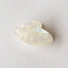 Load image into Gallery viewer, Oval Rainbow Hair Claw: Crystal Pearl