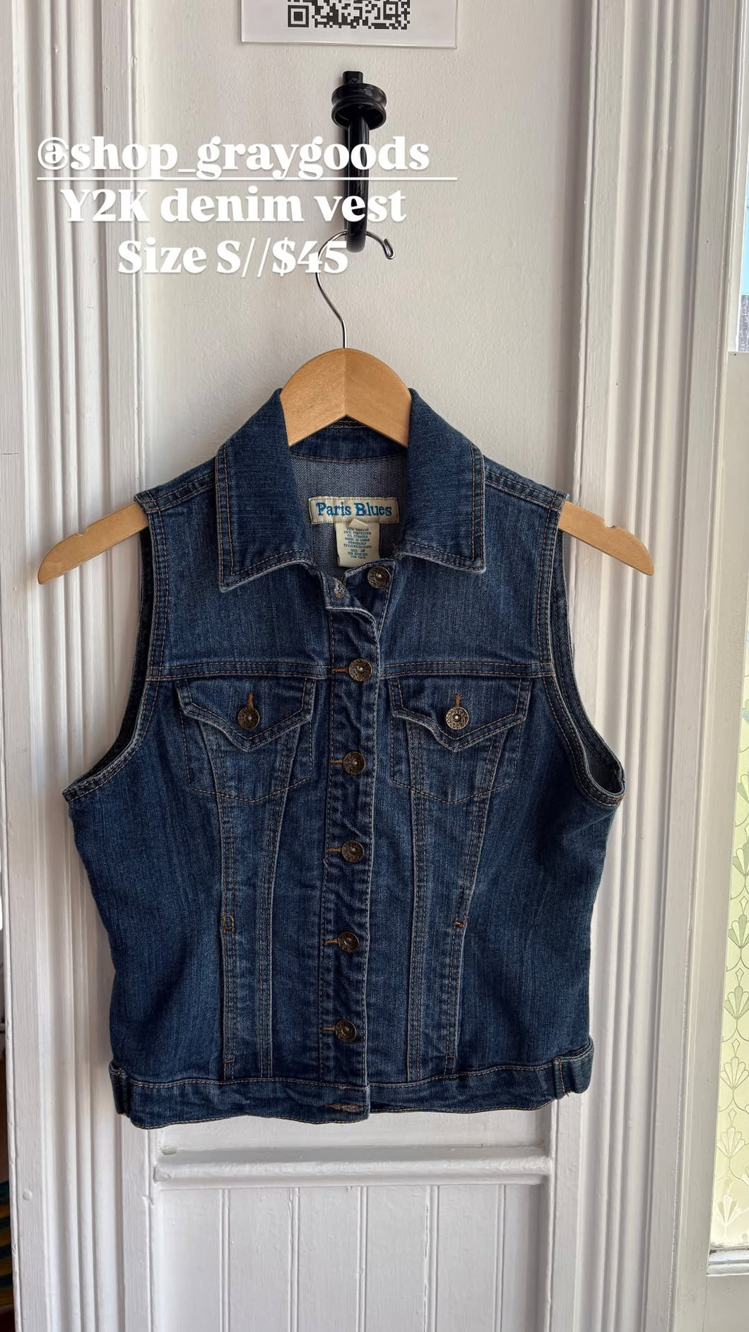 GG Y2K Denim Vest [S]