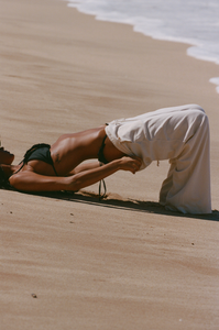 Drawstring Pointelle Pant: Gossamer