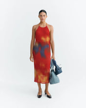 Load image into Gallery viewer, Pleated Miriam Midi Dress - Red Flowers