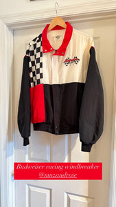 BNG 90s Budweiser Racing Windbreaker Jacket [L]