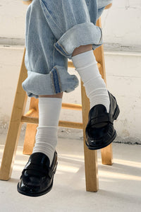 Trouser Socks: Classic White