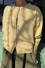 Load image into Gallery viewer, Cotton Leila Cardigan - Custard