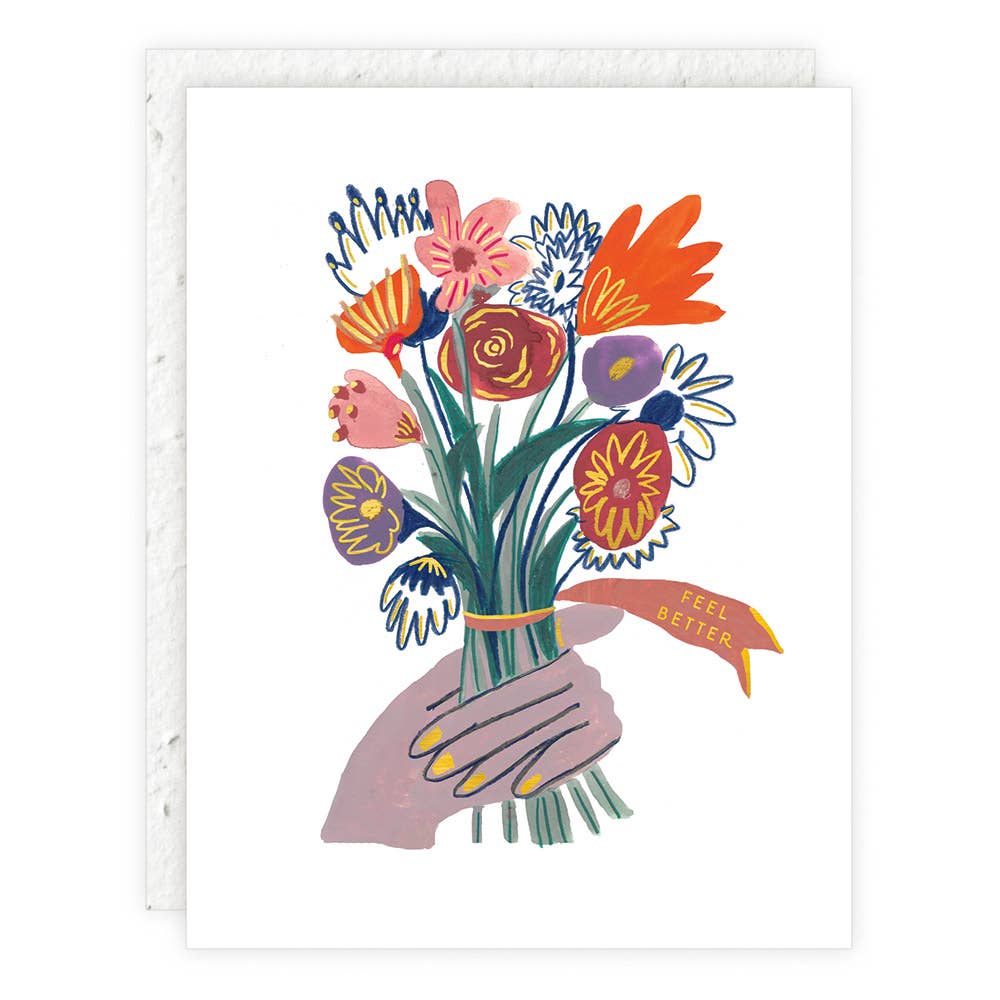 Feel Better Flowers - Get Well Card