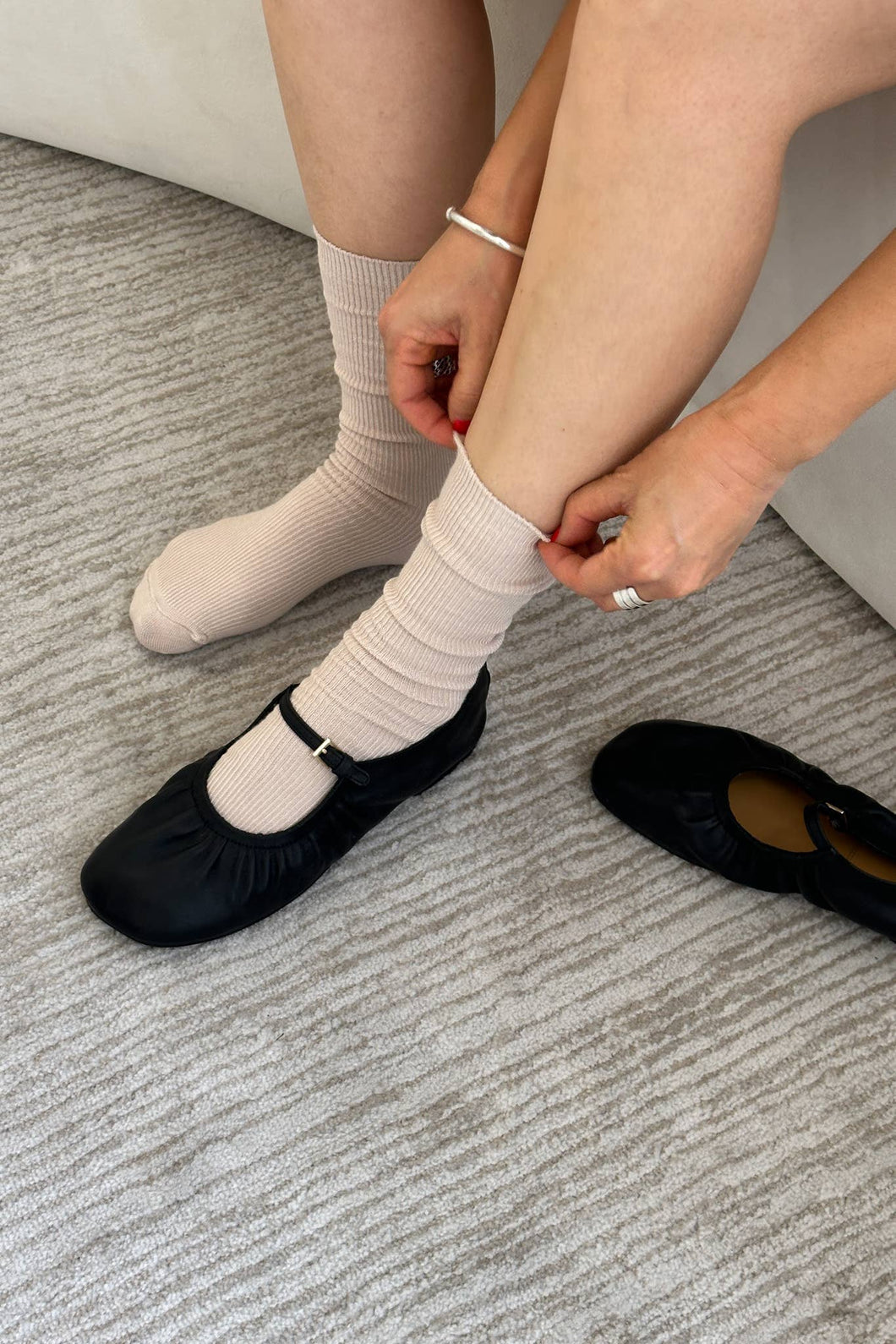 Trouser Socks: Eggnog