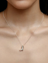 Load image into Gallery viewer, Cowboy Boot Charm Necklace in Sterling Silver