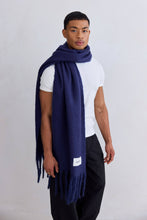 Load image into Gallery viewer, The Reykjavik Scarf - 100% Recycled - Midnight Blue