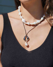Load image into Gallery viewer, Vegan Spiral Drop Necklace: Silver