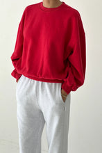 Load image into Gallery viewer, French Terry Core Sweatshirt - Red Tulip