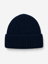 Load image into Gallery viewer, Merino Wool Beanie - Denim Blue