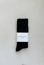 Load image into Gallery viewer, Trouser Socks: Black