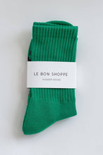 Load image into Gallery viewer, Hugger Socks: Kelly/Black