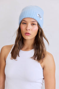 The Mohair Beanie - Sky Blue
