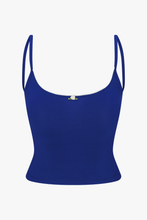 Load image into Gallery viewer, Scoop Back Cami: Cobalt