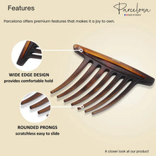 Load image into Gallery viewer, French Large Side Hair Combs (2 Pcs): Tortoise Shell