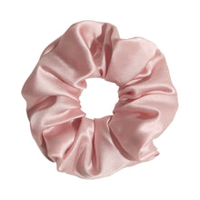 Load image into Gallery viewer, "Silken Hair" Silk Scrunchie Hair Tie - Peach