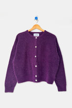 Load image into Gallery viewer, Ayla Mohair Cardigan: Purple
