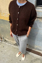 Load image into Gallery viewer, Leila Mohair Cardigan - Cocoa Bean