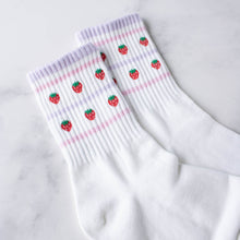Load image into Gallery viewer, Juicy Fruit Socks: Strawberry