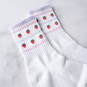 Juicy Fruit Socks: Strawberry