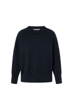 Load image into Gallery viewer, Cotton Gwendolyn Sweater - Navy