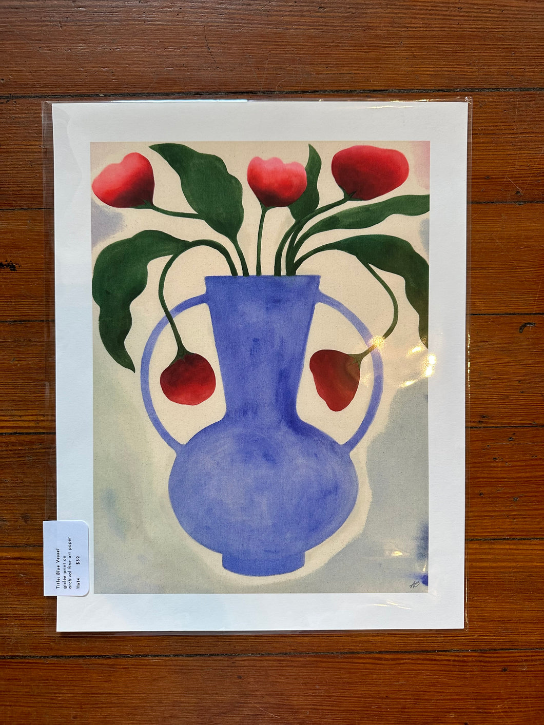 Blue Vessel - 11 x 14