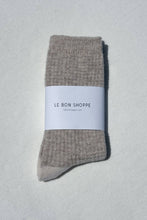 Load image into Gallery viewer, Wool Waffled Socks: Oatmeal / Cream