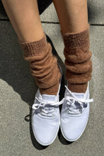 Load image into Gallery viewer, Mohair Veil Socks: Mocha