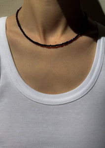 Midnight Mauve Crystal Necklace