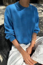 Load image into Gallery viewer, Milo Cotton Sweater - Blue