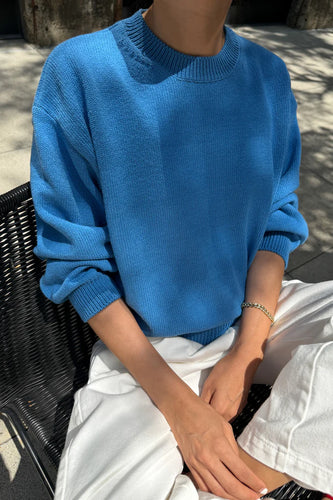 Milo Cotton Sweater - Blue