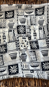 VTG B&W Sketch Silk Scarf