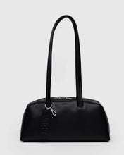 Load image into Gallery viewer, Recycled Leather Bowler Bag - Black