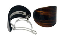 Load image into Gallery viewer, French Curved Hair Barrettes: Tortoise Shell