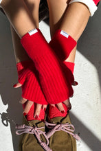 Load image into Gallery viewer, Cashmere Wrist Warmer: Red