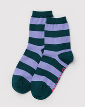 Load image into Gallery viewer, Crew Sock - Malachite Stripe