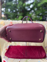 Load image into Gallery viewer, CARTIER VTG Must Line Mini Boston Bag in Burgundy Leather