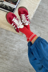 Boyfriend Socks: Coral