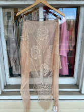 Load image into Gallery viewer, VTG Cream Lace Shawl